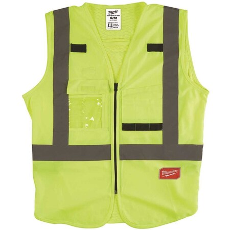 Milwaukee Tool Small /Medium Yellow Class 2 High Visibility Performance Safety Vest CSA 48-73-5081